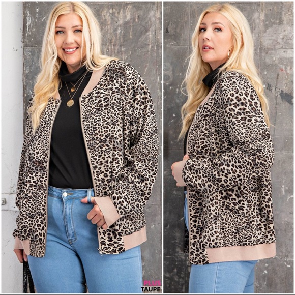 PLUS SIZE-MY RIDE OR DIE BOMBER JACKET -MOCHA - Picture 3 of 8